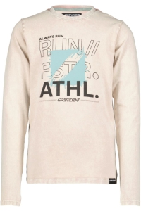 4President acid wash longsleeve Maas sand